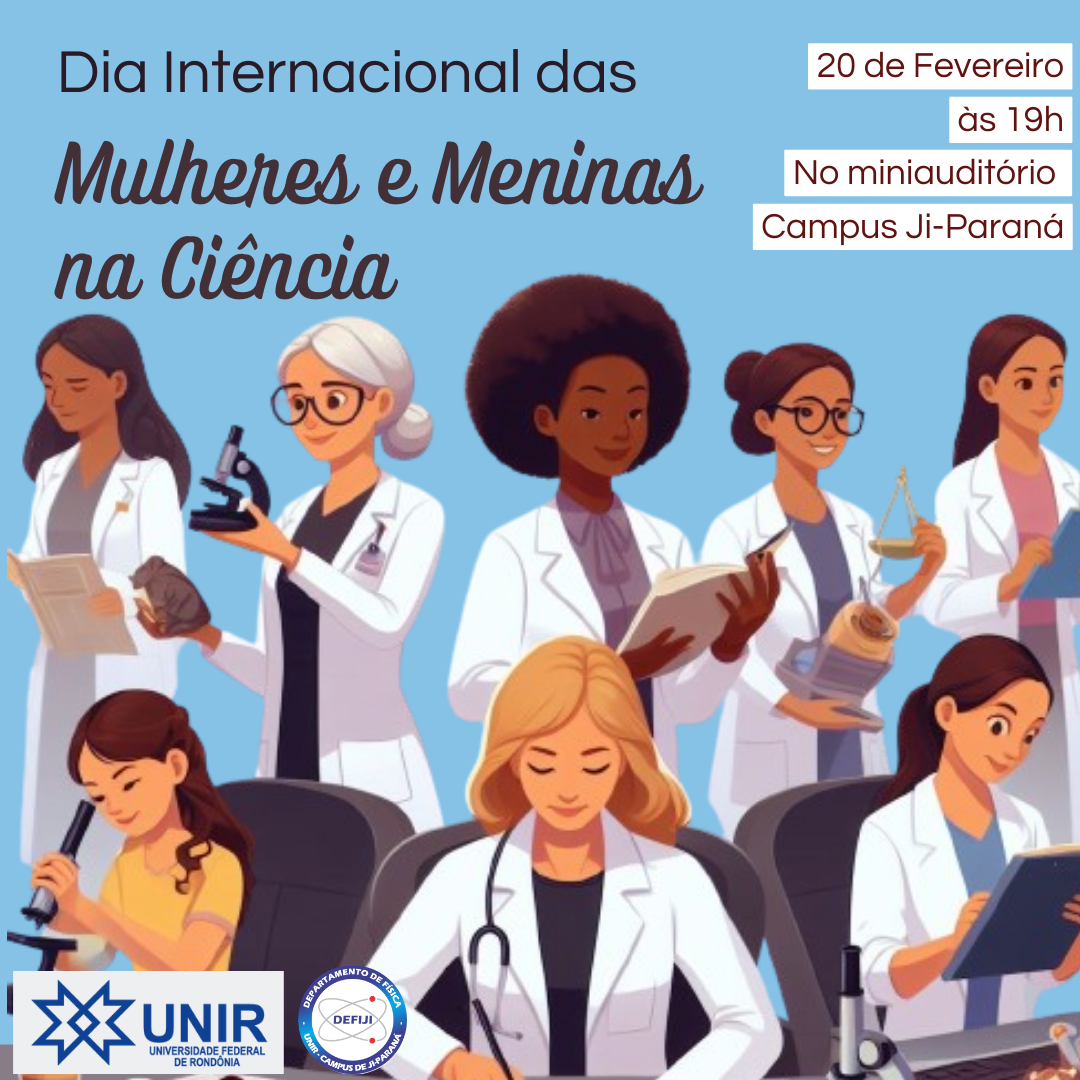 Mulheres e Meninas na ciência divulgação