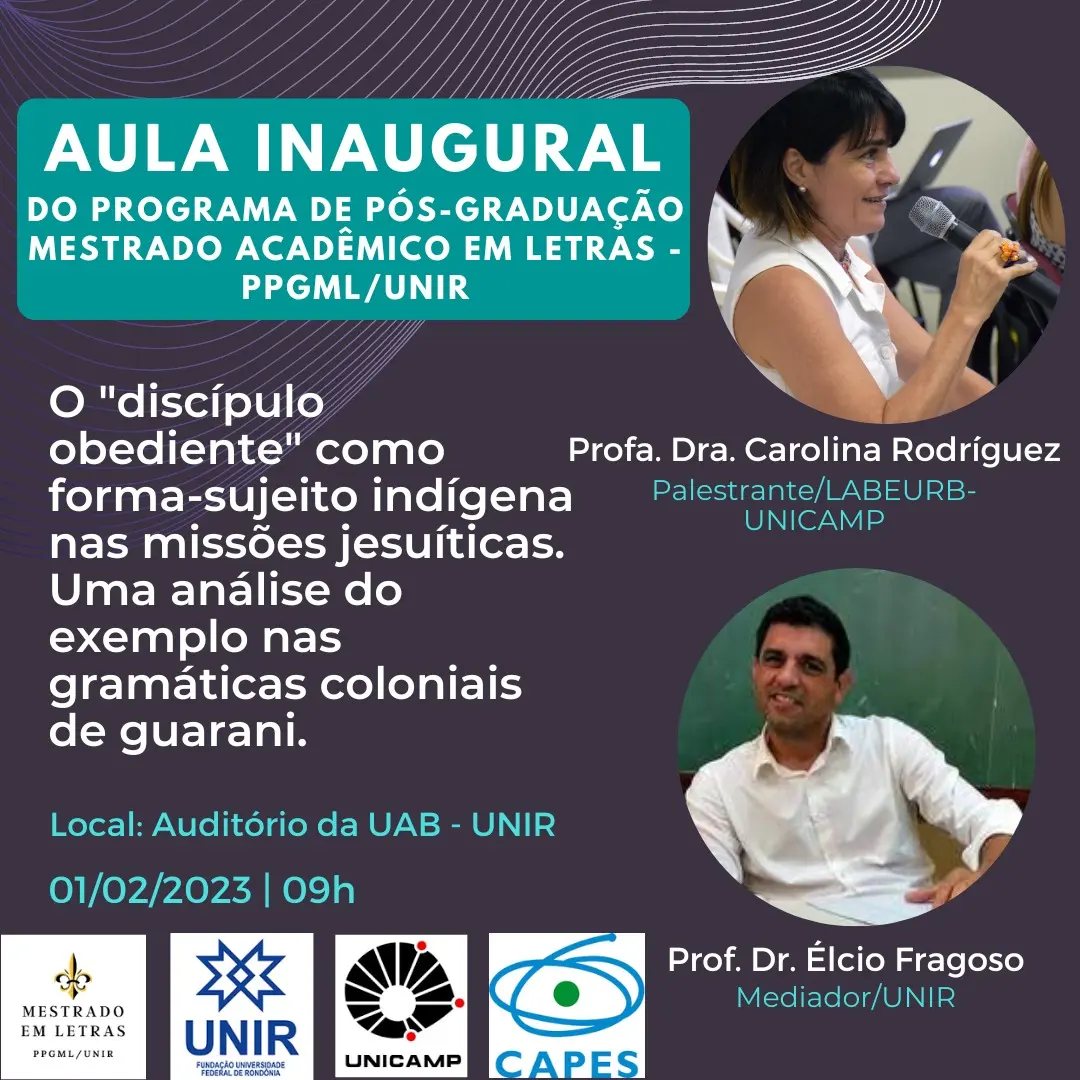 PPGML aula inaugural