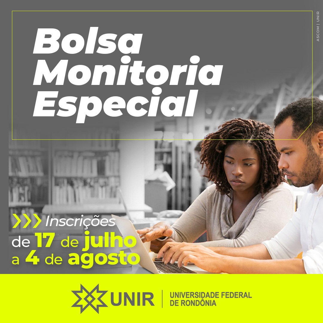 Bolsa Monitoria Especial 2024